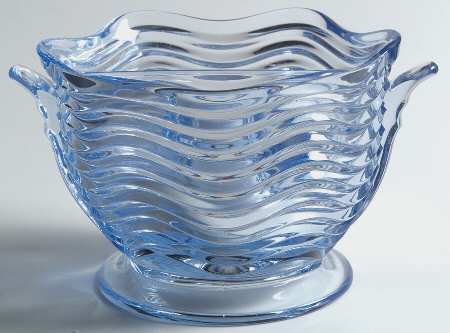 Caribbean Light Blue Divided Mayonnaise Bowl Only