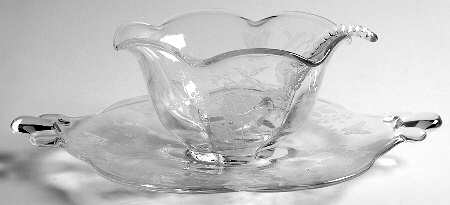 Charmaine Rose Mayonnaise Bowl, Underplate and Ladle