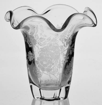 Charmaine Rose 5" Crimped Vase