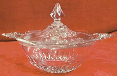 Diamond (Stem 5375, Blown) Candy Dish & Lid