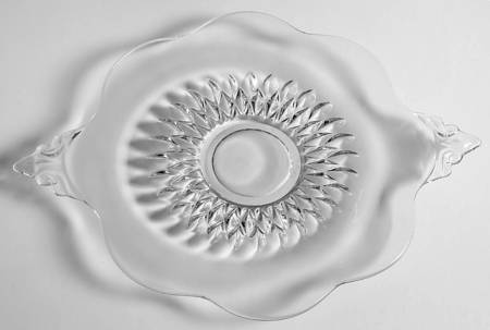 Diamond (Stem 5375, Blown) 10" 2 Handled Plate