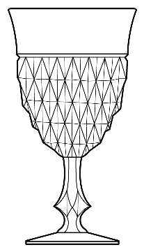 Diamond (Stem 75, Pressed) by Duncan &amp; Miller