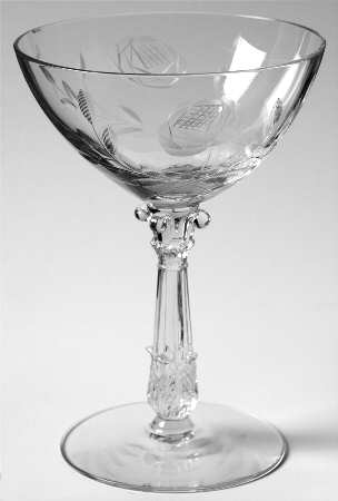 Duncan Rose (Cut) Champagne/Tall Sherbet