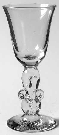 Duncan Scroll Cordial Glass