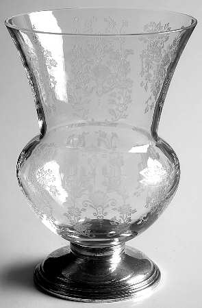 First Love 5" Urn Vase W/Sterling Base
