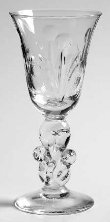 Fleur De Lis Cordial Glass