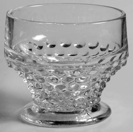 Hobnail Clear (Pressed) Footed Dessert