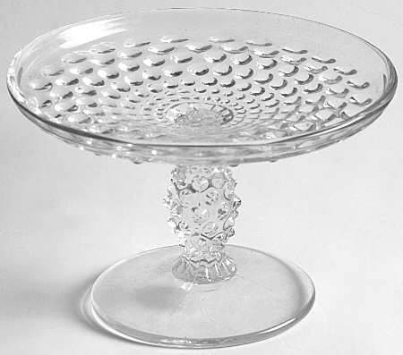 Hobnail Clear (Pressed) Cheese Stand