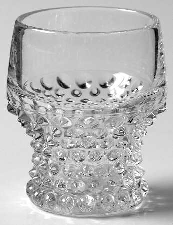 Hobnail Clear (Pressed) Whiskey Glass