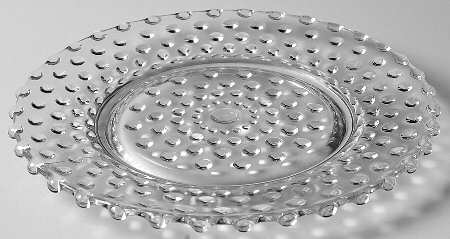 Hobnail Clear (Pressed) 7" Salad Plate