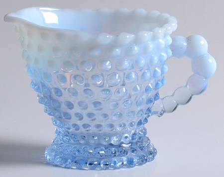Hobnail Blue (Opalescent) Creamer
