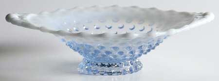 Hobnail Blue (Opalescent) Comport