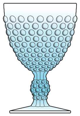 Hobnail Blue (Opalescent)