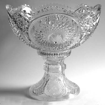 Homestead Clear Punch Bowl with Stand