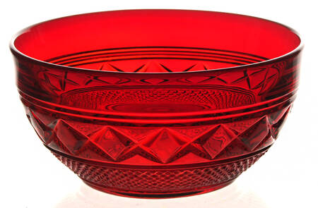 Kimberly Ruby (Stem 22, All Red) Finger Bowl