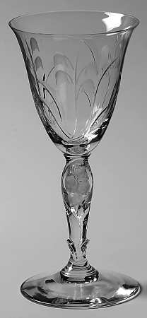 Lily of The Valley (Cut) Wine Glass