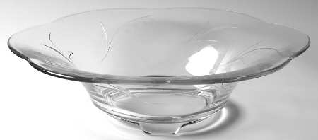 Lily of The Valley (Cut) 12" Flared Bowl