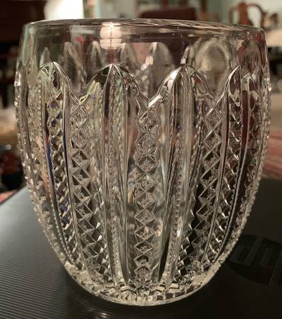 Mardi Gras Clear (Pressed) Biscuit Barrel No Lid