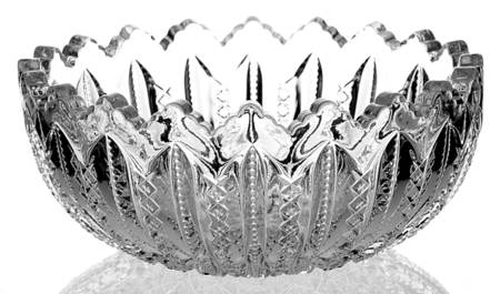 Mardi Gras Clear (Pressed) 7" Round Bowl