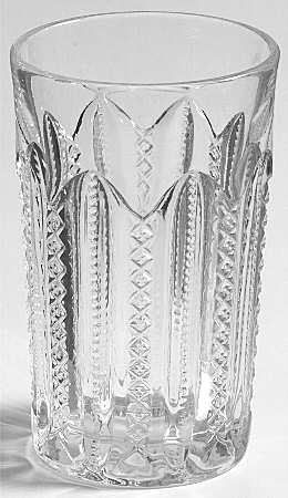 Mardi Gras Clear (Pressed) 4 Oz Flat Tumbler