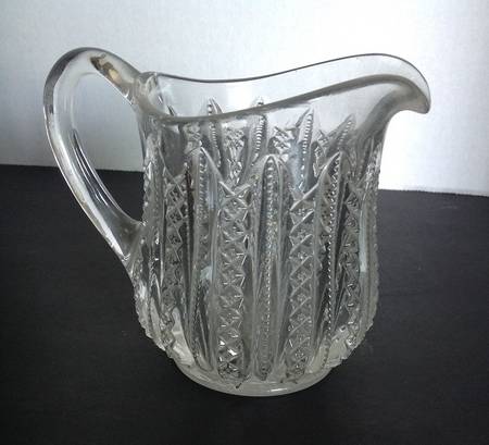 Mardi Gras Clear (Pressed) Creamer