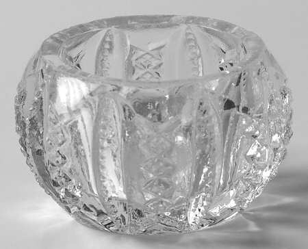 Mardi Gras Clear (Pressed) Individual Salt Dip