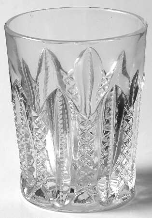 Mardi Gras Clear (Pressed) Shot Glass