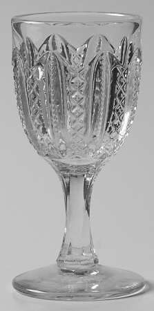 Mardi Gras Clear (Pressed) Cordial Glass