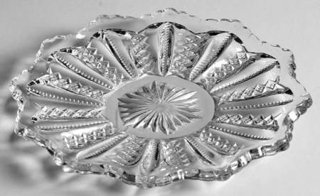 Mardi Gras Clear (Pressed) 5" Bread & Butter Plate