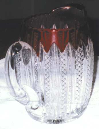 Mardi Gras Ruby Flash Pitcher