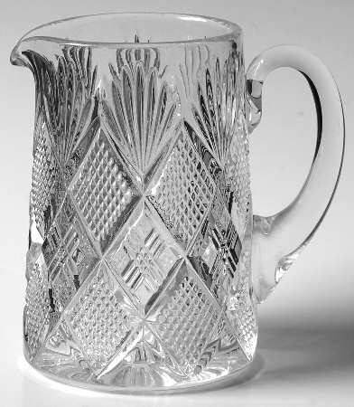 Panelled Diamond & Quartered Block  Creamer