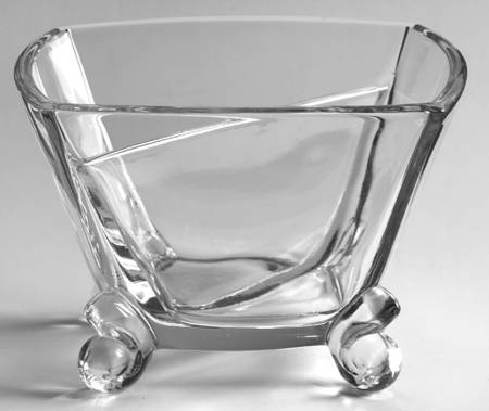 Patio Clear Divided Dressing Bowl