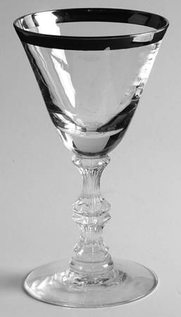Platinum Band Wine Glass