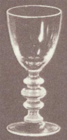 Ruby Red Cordial Glass