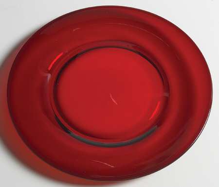 Ruby Red Luncheon Plate