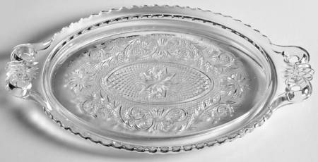 Sandwich Clear (Stem 41) Mini Creamer/Sugar, Tray Only