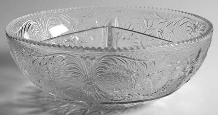 Sandwich Clear (Stem 41) 3-Section Divided Bowl
