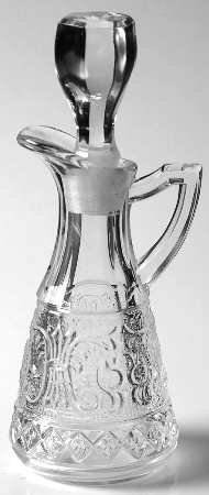 Sandwich Clear (Stem 41) Oil Cruet & Stopper