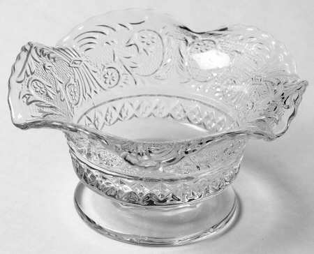 Sandwich Clear (Stem 41) 5" Footed Low Comport