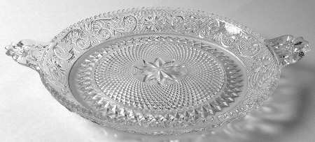 Sandwich Clear (Stem 41) 14" Handled Sandwich Plate