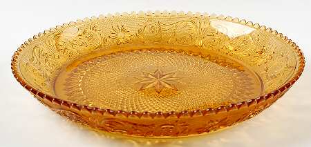 Sandwich Amber (Stem 41) Gardenia Bowl