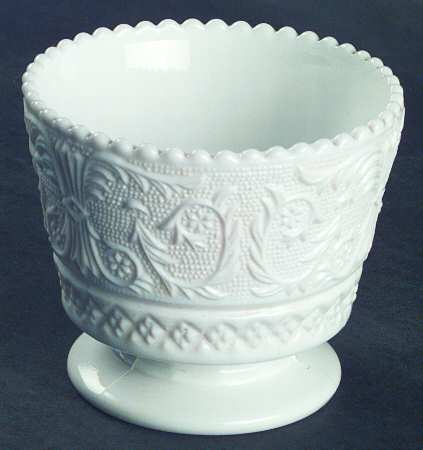 Sandwich Milk Glass (Stem 41) Open Sugar