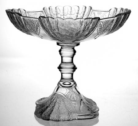Shell and Tassel Clear (Pressed) 6" Height Open Compote