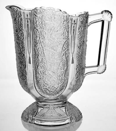 Shell and Tassel Clear (Pressed) 40 Oz Pitcher