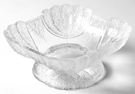 Shell and Tassel Clear (Pressed) Sauce Dish