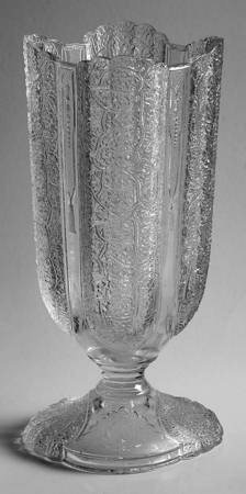 Shell and Tassel Clear (Pressed) Celery Vase