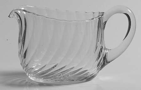 Spiral Flutes Clear Creamer