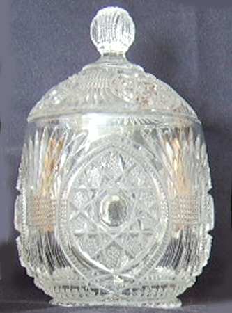 Starred Loop Clear Sugar Bowl & Lid