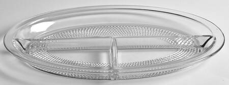 Teardrop Clear (Stem 5301 301) 12" Oval 3 Part Celery/Relish