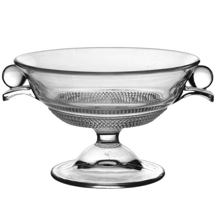 Teardrop Clear (Stem 5301 301) Round Compote (Height X Width)